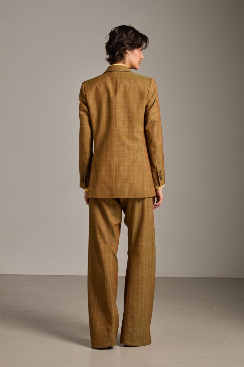 Blazer Max in lana leggera senape cangiante verde - immagine 9