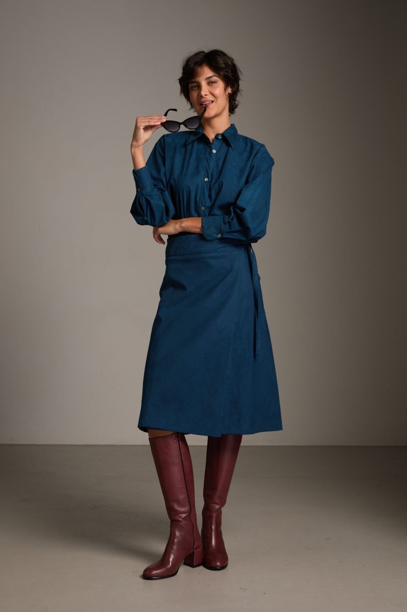 Camicia Vic in camoscio eco ottanio - immagine 9