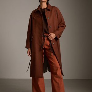 Trench Valerie a quadrettini ruggine