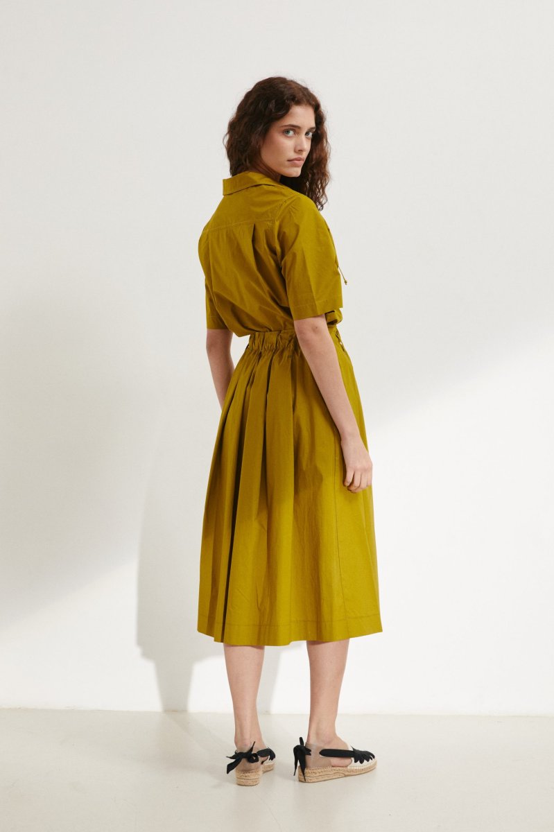 Top Pablo in cotone verde oliva - immagine 6