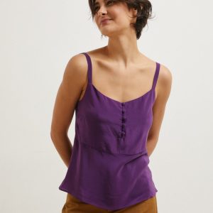 Top Tea in seta viola