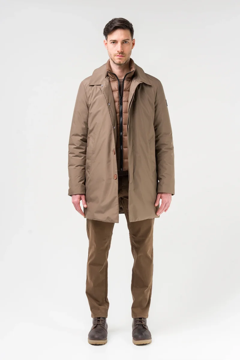 Trench imbottito con gilet staccabile - immagine 5