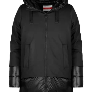 Piumino bimaterico comfy