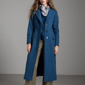Cappotto Dafne in lana ottanio melange