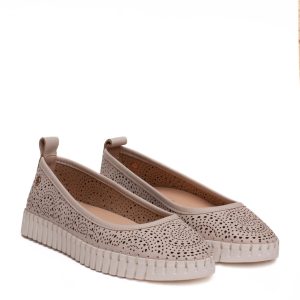 Ballerina beige traforata