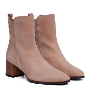 Stivaletto Camoscio Beige Cervone