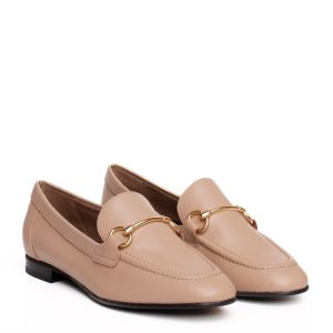 Mocassino in nappa beige