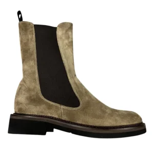 Franco Fedele – EU/37 – Stivaletti al polpaccio donna in scamosciato écru