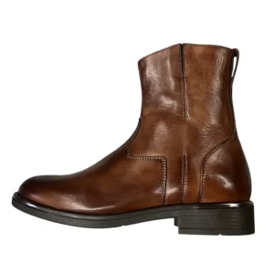 Brecos – EU/37 – Stivaletti donna in pelle marrone con interni imbottiti sintetico