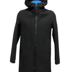 Herno – Giaccone con cappuccio trapuntato nero uomo