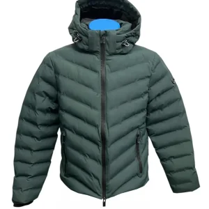 Markup – Giubbotto imbottito con cappuccio in poliestere verde uomo