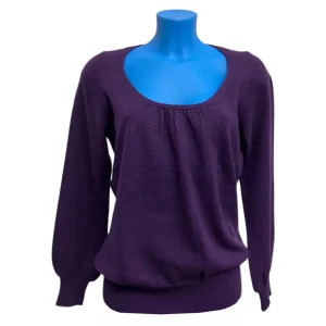 Marks & Spencer Autograph – XL – Maglione con scollo tondo in cashmere viola donna