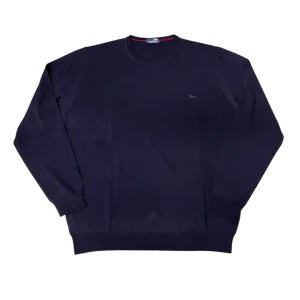 Harmont & Blaine – Maglione a girocollo in lana blu scuro uomo