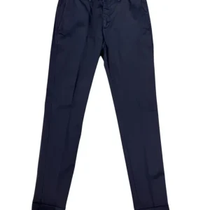 Harmont & Blaine – Pantalone chino slim fit in cotone elasticizzato blu scuro