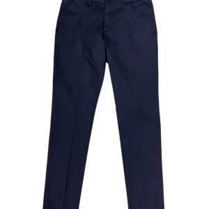 Harmont & Blaine – Pantalone chino narrow fit in cotone elasticizzato blu scuro