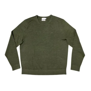 Calvin Klein – Maglione in lana quattro stagioni K10K109474 MRZ verde oliva