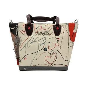 Anekke – Borsa con pochette in pelle vegana di poliestere multicolore 40761-226