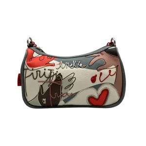 Anekke – Borsetta a spalla in pelle vegana di poliestere multicolore 40762-309