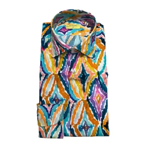 Bulgarini – Camicia in cotone multicolore Slim Ban New 24