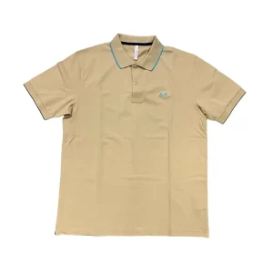 SUN68 – XL – Polo in cotone elasticizzato senape