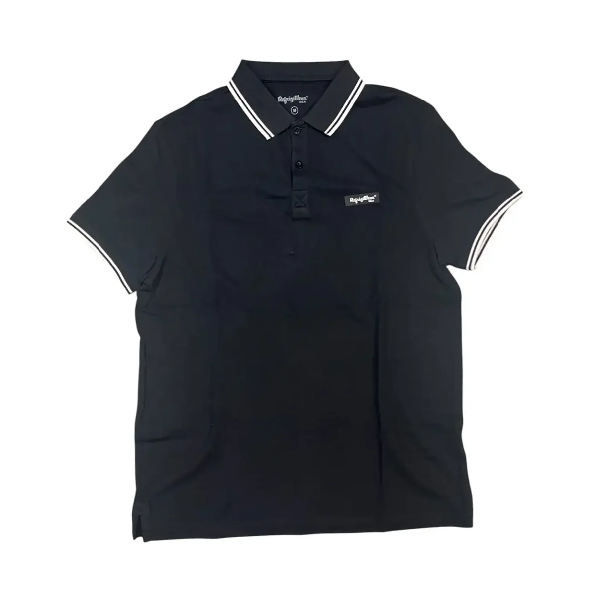 RefrigiWear – M – Polo in cotone nero 101801