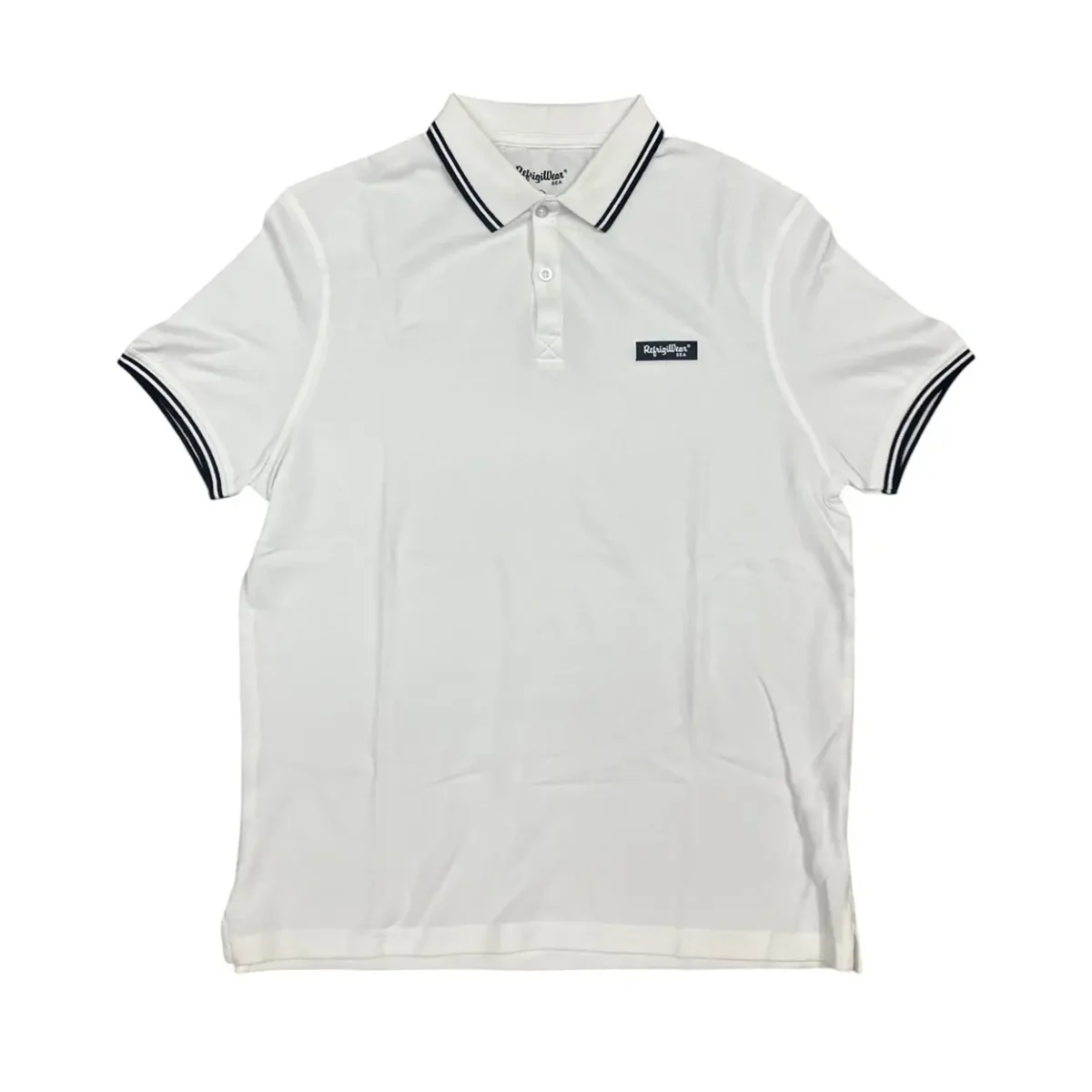 RefrigiWear – M – Polo in cotone bianco 101801