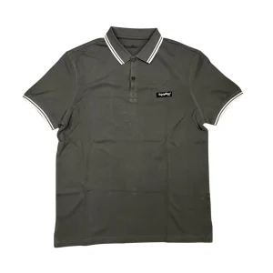 RefrigiWear – M – Polo in cotone grigio scuro 101801