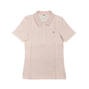 Tommy Hilfiger – Polo slim pique cotone Whimsy pink