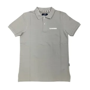 Aquascutum – Polo in cotone grigio PAQ08 P8 uomo