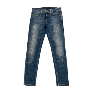 Liu.Jo – W26 – Jeans push-up cotone elasticizzato blu con strass U18054 D3164