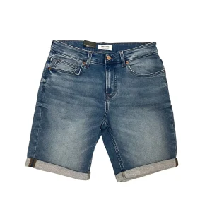 Only & Sons – Bermuda in denim elasticizzato blu lavato-M-ONSPLY 024