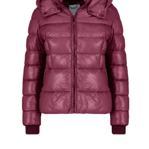 Piumino lucido con cappuccio staccabile