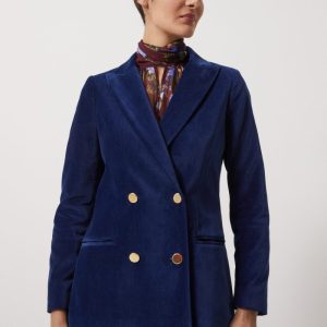 Blazer Noemi velluto bluette