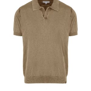 Polo in maglia con maniche corte
