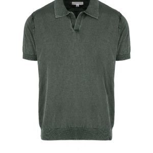 Polo in maglia con maniche corte