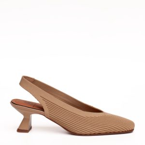 Chanel quadrato in tessuto beige