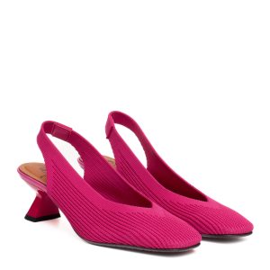 Chanel quadrato in tessuto fucsia