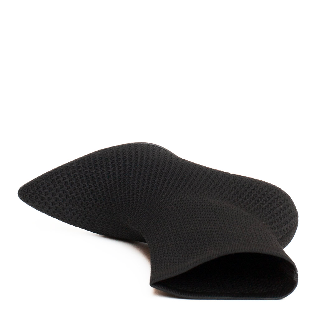 Stivaletto tessuto elasticizzato nero - immagine 5