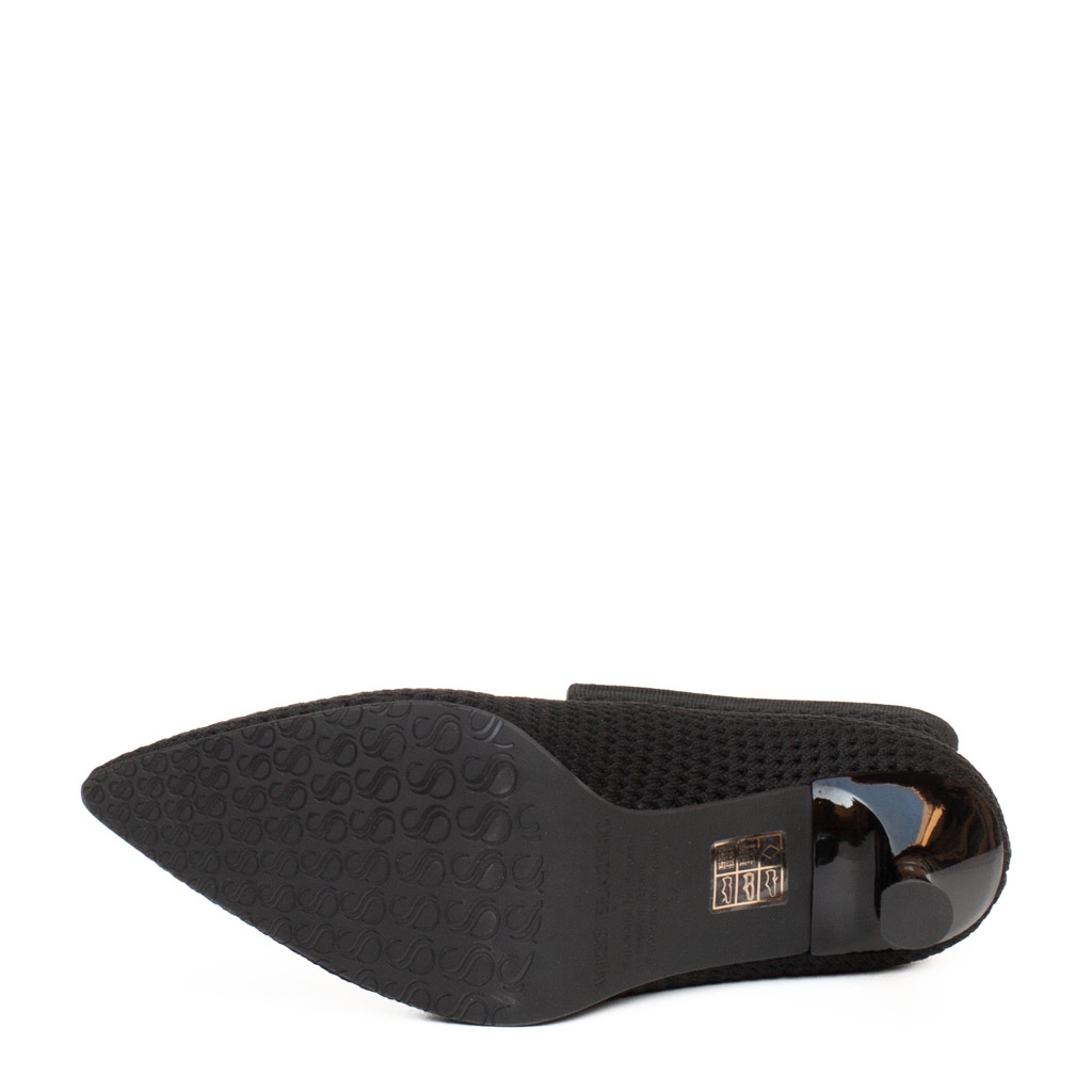 Stivaletto tessuto elasticizzato nero - immagine 6