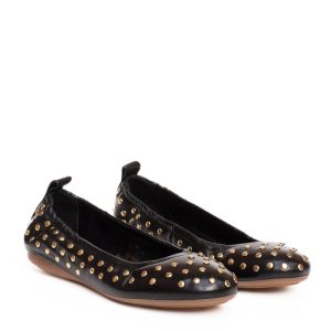 Ballerina borchiata nera