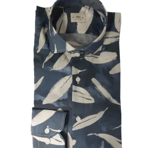 Piizone – Camicia slim fit in cotone multicolore