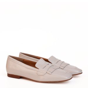 Mocassino vernice burro