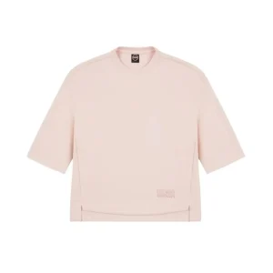 Colmar – Felpa manica corta oversize girocollo con stampa glitter