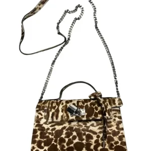 Raphael – Borsetta a tracolla in pelliccia di cavallino marrone e beige