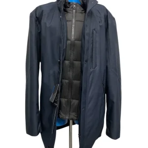 Bugatti – Giubbotto uomo weather resistence pettorina staccabile  blu scuro