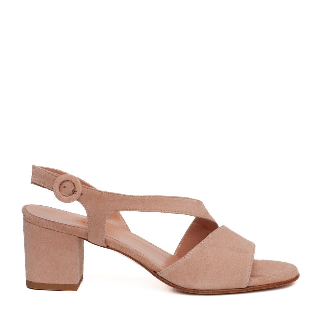 Sandalo Lorenza cipria tacco medio - immagine 3