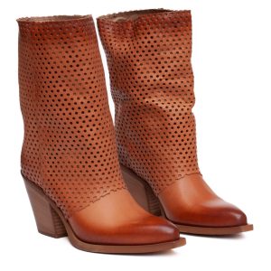 Stivale texano cuoio