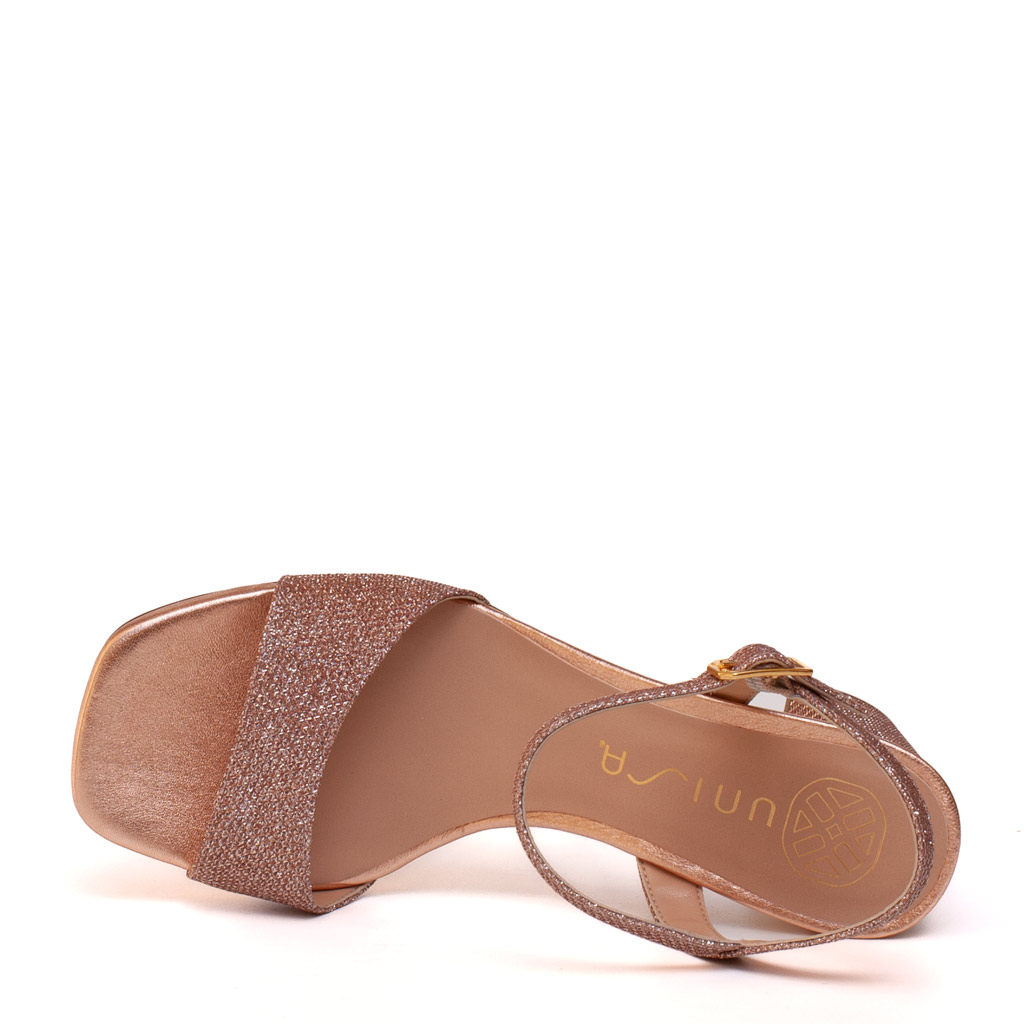 Sandalo in tessuto rosa - immagine 5