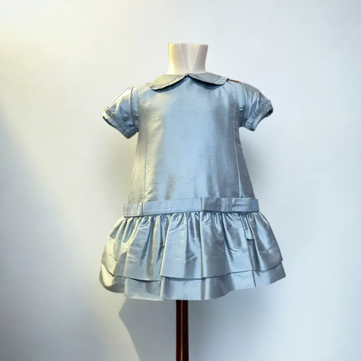 Abitino Elegante in Seta 6-9 Mesi - immagine 3