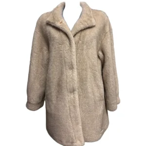 Riva Tricot – Pelliccia ecologica color panna-L